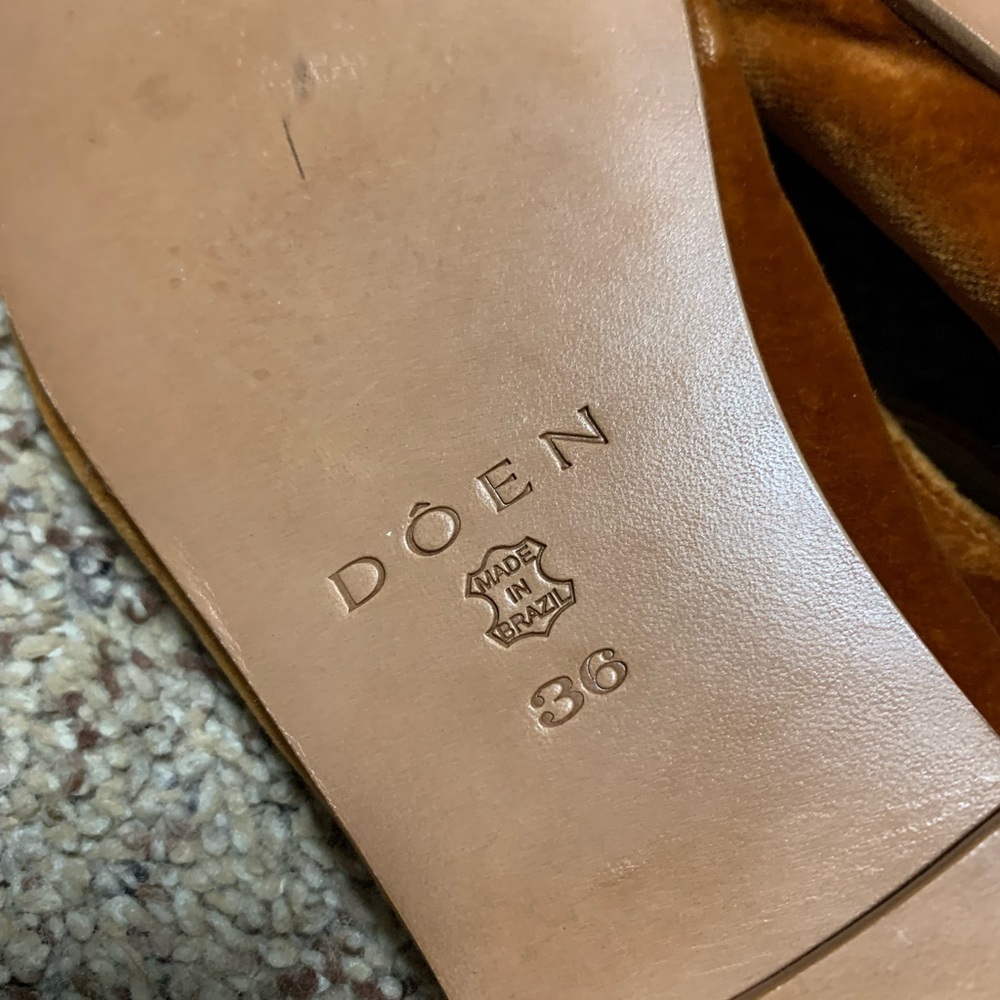 Doen brown velvet Mary janes 36 - Picture 9 of 9
